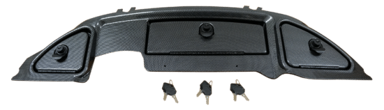 DAPR02 – SGC Club Car Precedent Replacement Carbon Fiber Dashboard w/ Locking Glove Boxes (2004-2007)