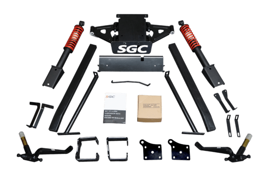 LKTX12 – SGC Lift Kit - 6" Built-In Coil-Over Shocks A-Arm for EZGO TXT (1994-2001.5) Electric