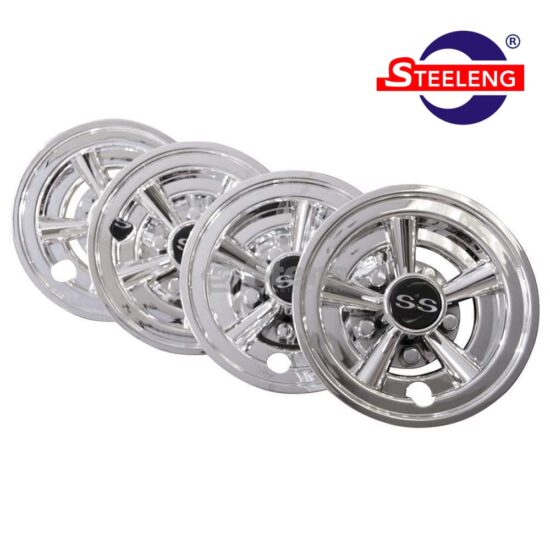 WC0801 – SGC 8" Wheel Covers Chrome Finish SS Design (SET OF 4)
