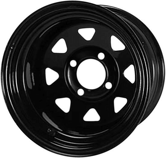 SW1201 – SGC 12" Steel Wheel - Black - Slotted