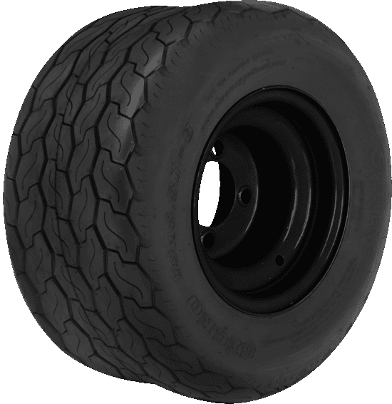 WT0803 – ASSEMBLED WHEEL/TIRES-18"x8.5"x8" BLACK STEEL WHEEL-GECKO TY5039 (SET OF 4)
