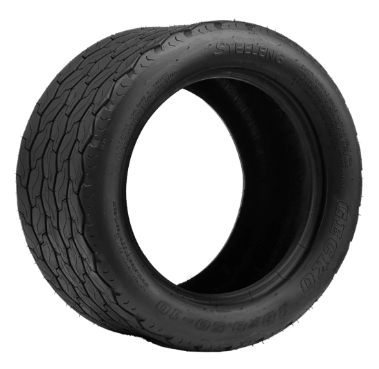 BNDL-TR1001-WH1013-CC0001-LN – SGC 10" Storm Trooper Chrome Wheel - Aluminum Alloy / STEELENG 18"x8.5"-10" (205/50-10) GECKO Street Tire - Image 4