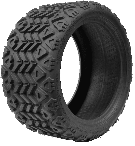 BNDL-TR1008-WH1027-CC0002-LN – SGC 10" Medusa Glossy Black Wheel - Aluminum Alloy / STEELENG 18"x9"-10" All Terrain Tire DOT approved - Image 4