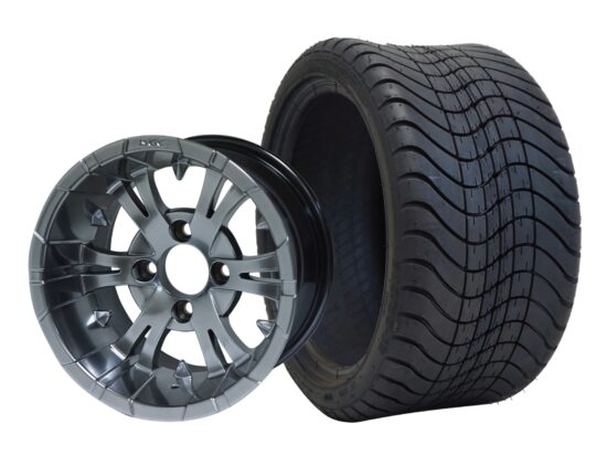 BNDL-TR1212-WH1246-CC0001-LN – SGC 12" Vampire Magnetic Wheel - Aluminum Alloy / STEELENG 215/35-12 Low Profile Tire