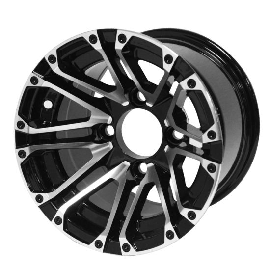 WH1006 – SGC 10" Lancer Machined/Black Wheel - Aluminum Alloy