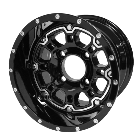BNDL-TR1005-WH1007-CC0002-LN – SGC 10" Panther Glossy Black Wheel - Aluminum Alloy / STEELENG 22"x11"-10" All Terrain Tire DOT approved - Image 5