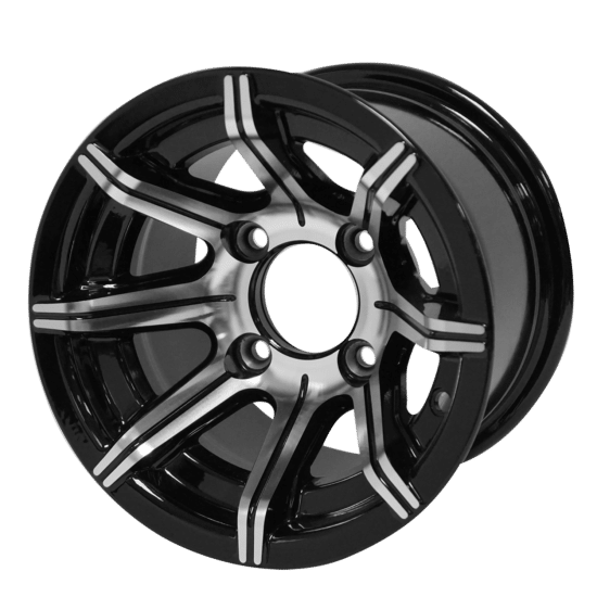 WH1012 – SGC 10" Spider Machined/Black Wheel - Aluminum Alloy