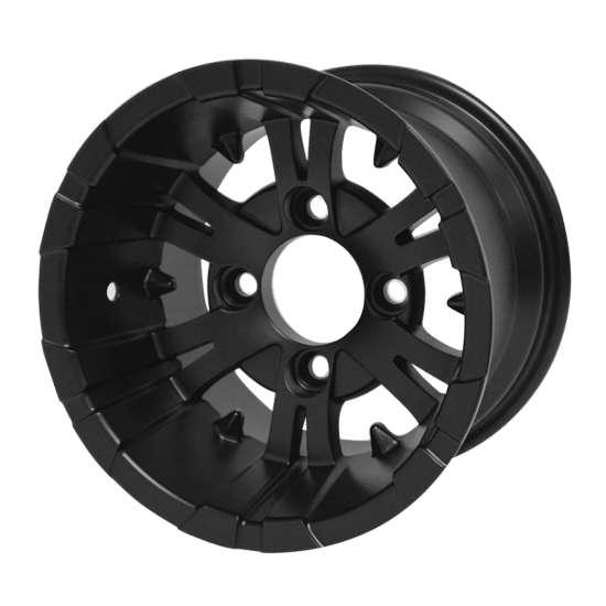 BNDL-TR1004-WH1023-CC0003-LN – SGC 10" Vampire Matte Black Wheel - Aluminum Alloy / STEELENG 18"x9"-10" STINGER All Terrain Tire DOT approved - Image 2