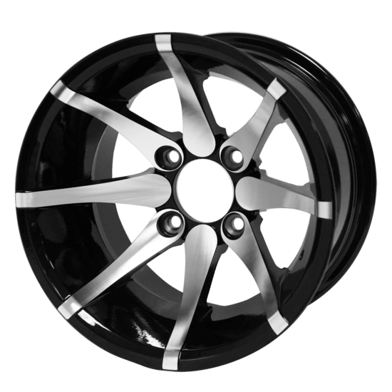 BNDL-TR1215-WH1212-CC0001-LN – SGC 12" Kraken Machined/Black Wheel - Aluminum Alloy / STEELENG 23”x10.5”-12” HELLFIRE Street Tire DOT approved - Image 5