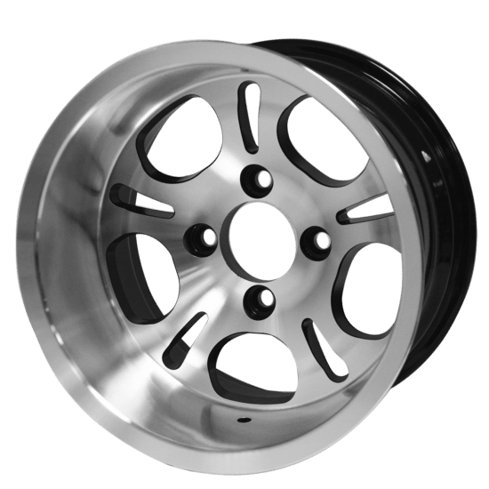 BNDL-TR1215-WH1213-CC0001-LN – SGC 12" Light Side Machined/Black Wheel - Aluminum Alloy / STEELENG 23”x10.5”-12” HELLFIRE Street Tire DOT approved - Image 5
