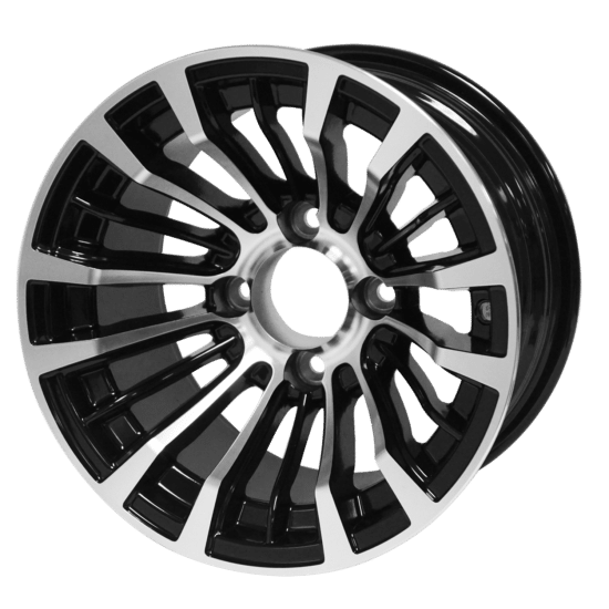 WH1216 – SGC 12" Matador Machined/Black Wheel - Aluminum Alloy