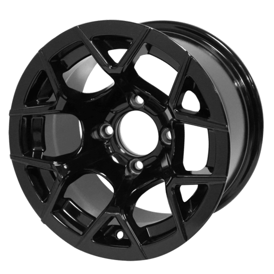 BNDL-TR1281-WH1227-CC0002-LN – SGC 12" Rally Glossy Black Wheel - Aluminum Alloy / STEELENG 22″x10.5″-12″ QH AT AURORA tire - Image 5
