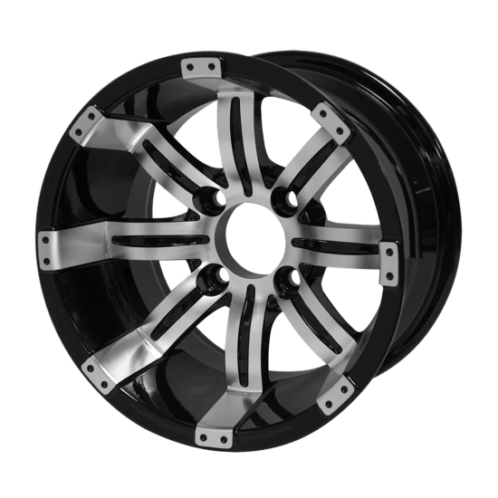 BNDL-TR1215-WH1234-CC0001-LN – SGC 12" Tempest Machined/Black Wheel - Aluminum Alloy / STEELENG 23”x10.5”-12” HELLFIRE Street Tire DOT approved - Image 5