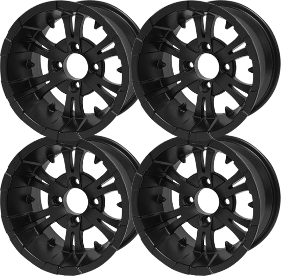 BNDL-WH1247 – SGC 12" Vampire Matte Black Wheel - Aluminum Alloy (SET OF 4)