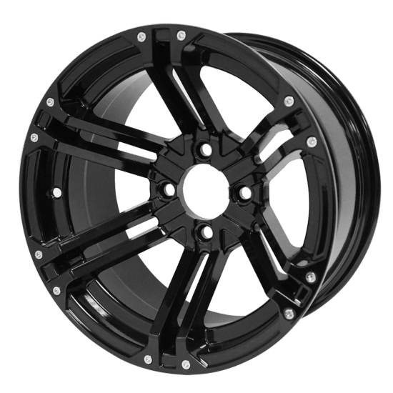 WH1410 – SGC 14" Terminator Glossy Black Wheel - Aluminum Alloy
