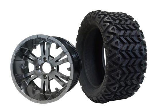 BNDL-TR1403-WH1416-CC0001-LN – SGC 14" Vampire Magnetic Wheel - Aluminum Alloy / STEELENG 23"x10"-14" All Terrain Tire DOT approved