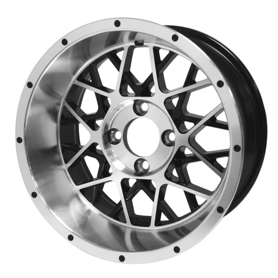 WH1419 – SGC 14" Venom Machined/Black Wheel - Aluminum Alloy
