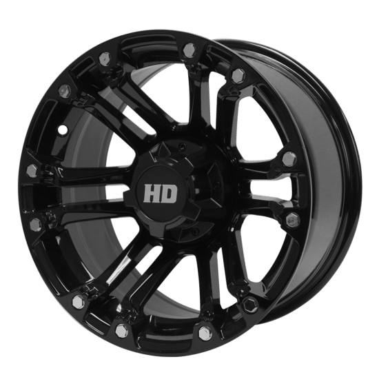 BNDL-TR1407-WH1423-LN-CC0007 – SGC 14" Rhino Glossy Black Wheel - Aluminum Alloy / STEELENG 23"x10.5"-14" Thunder Bolt Hybrid Tire - Image 4