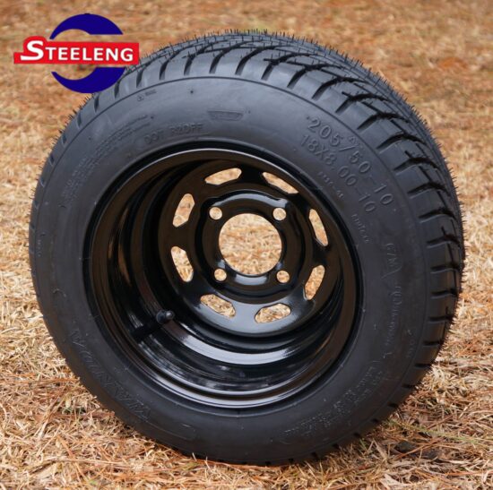 BNDLTR1011SW1001 SGC 10" Steel Wheel Black Slotted / STEELENG