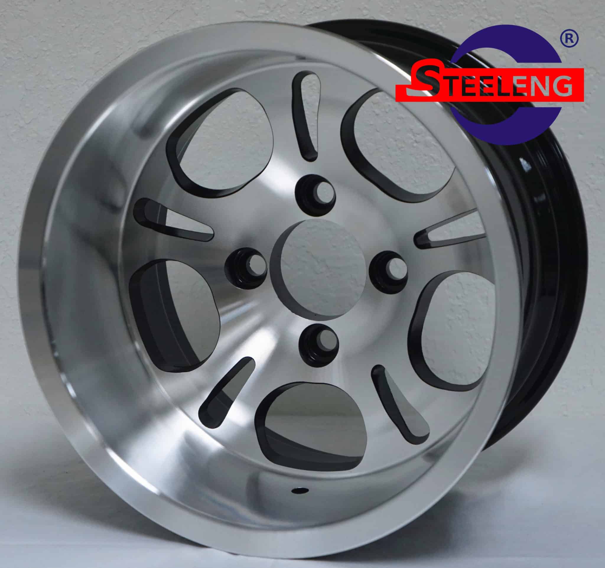 WH1213 SGC 12" Lightside Machined/Black Wheel Aluminum Alloy