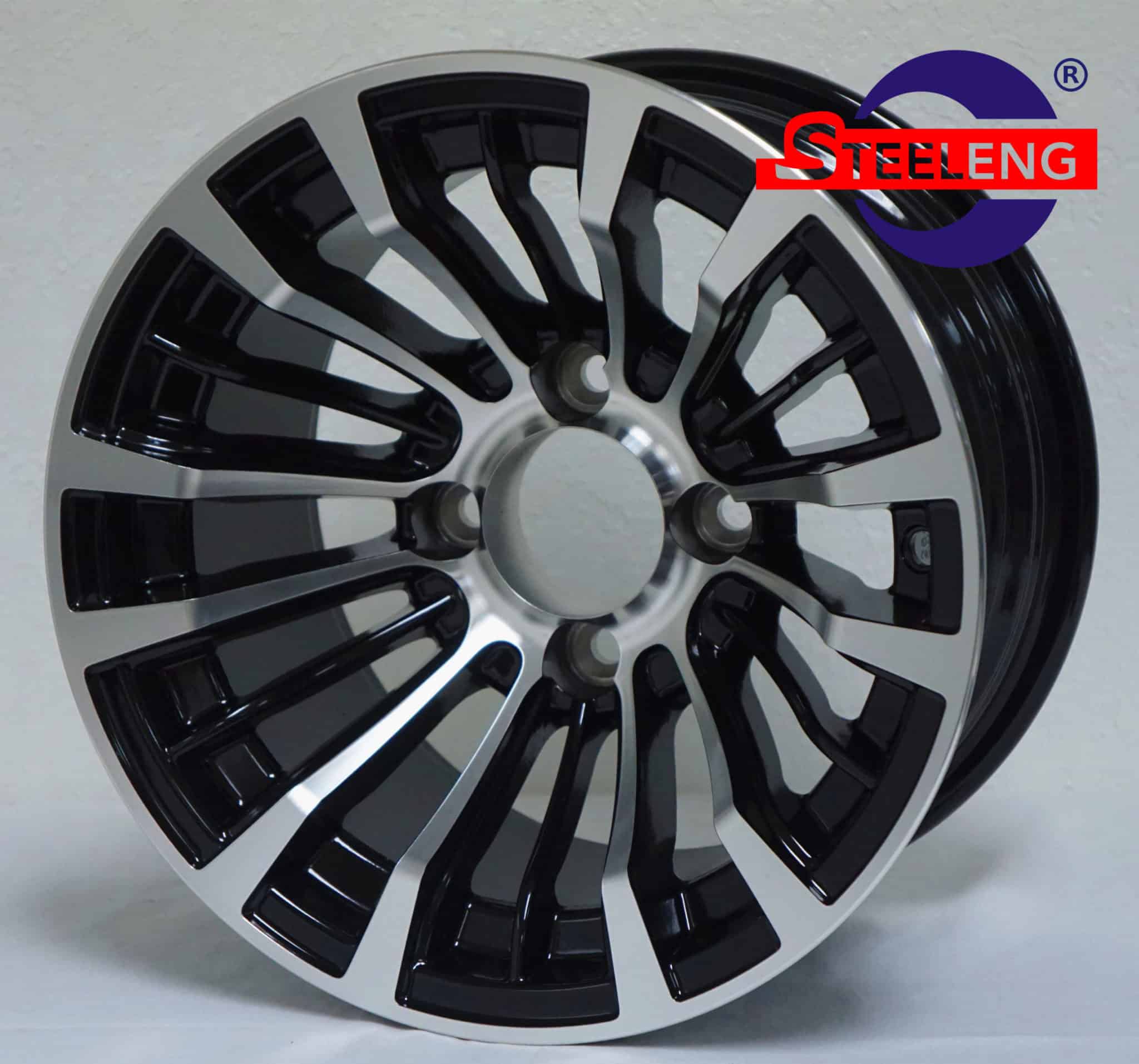 WH1216 SGC 12" Matador Machined/Black Wheel Aluminum Alloy