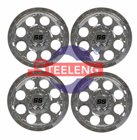 WC1001 – SGC 10" Wheel Covers Chrome Finish SS Design (SET OF 4)