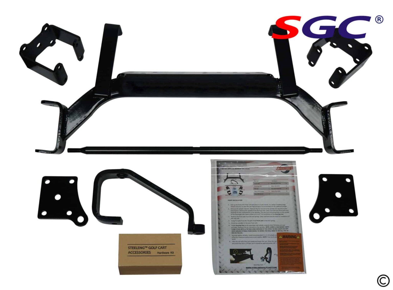 LKTX07 SGC Lift Kit 6" Drop Axle kit for EZGO TXT/PDS (2001.5up