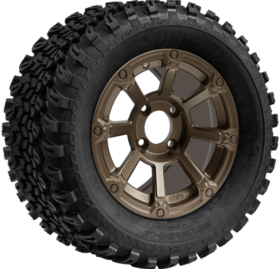 BNDL-TR1205-WH1263-CC0026-LN - SGC 12" Cyclops Bronze Wheel - Aluminum Alloy / STEELENG 23″x10.5″-12″ All Terrain Tire