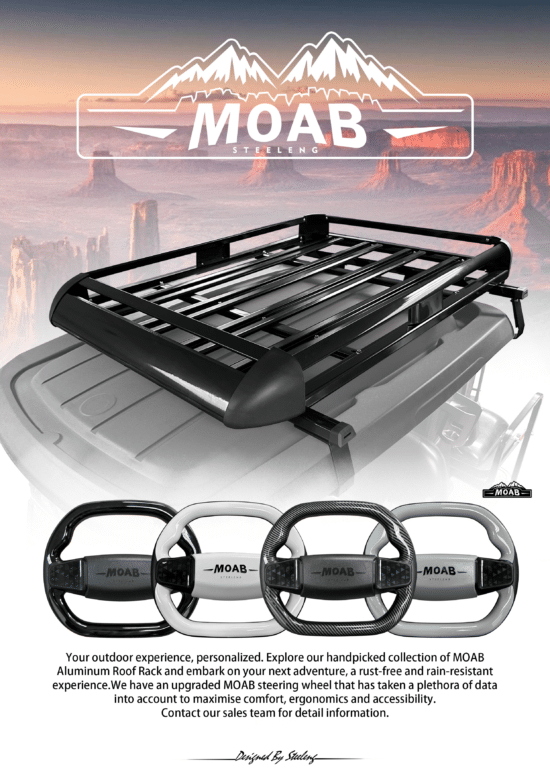 LRDS01 – MOAB Luggage Rack - Club Car DS - Glossy Black - Image 3