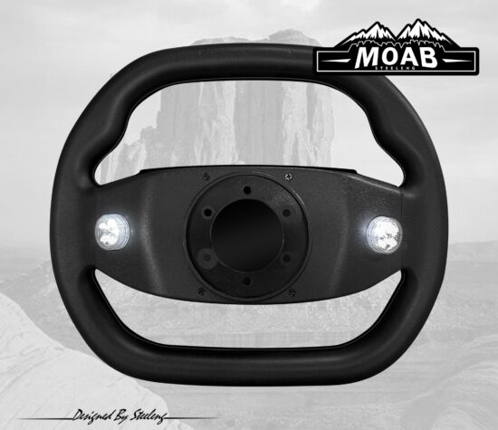 BNDL-WA0010-WAPR01 - MOAB Steering Wheel - Sport Version - Gray / SGC Steering Wheel Adaptor for Club Car Precedent - Image 3