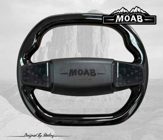 BNDL-WA0008-WAPR01 - MOAB Steering Wheel - Sport Version - Black / SGC Steering Wheel Adaptor for Club Car Precedent - Image 3