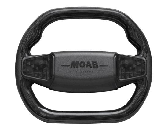 BNDL-WA0008-WAPR01 - MOAB Steering Wheel - Sport Version - Black / SGC Steering Wheel Adaptor for Club Car Precedent