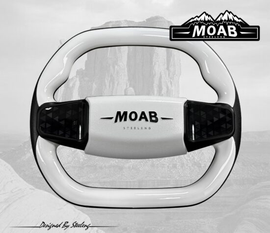 BNDL-WA0009-WAYM01 - MOAB Steering Wheel - Sport Version - White / SGC Steering Wheel Adaptor for Yamaha G29 (Drive) and Drive 2 - Image 4