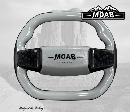 BNDL-WA0010-WAPR01 - MOAB Steering Wheel - Sport Version - Gray / SGC Steering Wheel Adaptor for Club Car Precedent - Image 4