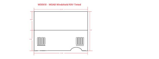 WSRX10 – MOAB Vented Windshield Tinted Foldable for EZGO RXV (2008-2022) - Image 3